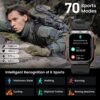 AMAZTIM Smart Watch, 60 Days Extra-Long Battery, 50M Waterproof, Rugged Military Bluetooth Call(Answer/Dial Calls),1.85" Ultra Large HD Display, AI Voice Assistant,Compatible for Android and iOS - Image 4