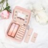 Yesteel Travel Jewelry Case Jewelry Box Jewelry Organizer, Travel Essentials Travel Accessories, Birthday Gifts for Women Mom Grandma Initial C - Image 4