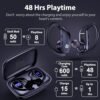 bmanl Wireless Earbuds Bluetooth Headphones 48hrs Play Back Sport Earphones with LED Display Over-Ear Buds with Earhooks Built-in Mic Headset for Workout Black - Image 3