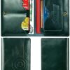 Men's Passport Wallets, with Rfid Blocking Function， High capacity Genuine Leather Passport Wallets with Superhero character. Navy blue - Image 2