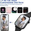 Smart Watch for iPhone/Android Phones (Answer/Make Calls) - 1.9" HD Screen Fitness Tracker : Heart Rate/Sleep Monitor/Pedometer/Calories, Multiple Sports Modes, Waterproof SmartWatch for Men Women - Image 6