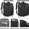Carry on Backpack, Extra Large 50L Airline Approved TSA Travel Backpacks with 3 Packing Cubes for Women Men, USB Charging Expandable Overnight Luggage Daypack Business Suitcase Backpack - Image 3