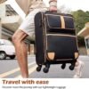 Coolife Luggage 4 Piece Set Suitcase Expandable TSA lock spinner softshell - Image 6