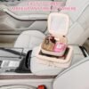 Clear Mini Makeup Bag Transparent Travel Cosmetic Makeup Case & Toiletry Bag for Women Clear Car Bag (C/Beige, MINI) - Image 4