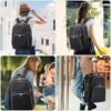 Travel Laptop/School Backpack for Teens, 15.6 Inch Quilted Work Backpack Purse with USB Charging Port, Large Anti-theft Bookbags for Student Teacher, Casual Daypacks for Women Men,Black - Image 7