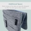 So-Mine Airplane Pocket Organizer | In Flight Seat Back Organizer Bag | Commuter Essential Travel Bag | Media Pouch For Flying | Travel Gift | Attaches To Luggage - Image 4