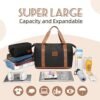 imiomo Travel Gym Duffel Bag - Weekender Bags for Women, Large Tote Overnight Bag, Sports Shoulder Hospital Bag - Image 3