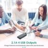 Portable Charger 38800mAh,LCD Display Power Bank,4 USB Outputs Battery Pack Backup, USB-C in&out Dual Input Phone Charging Compatible with iPhone 15/14/13 Pro Max/12,Android Samsung Galaxy Pixel Nexus - Image 6