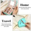 Yesteel Birthday Gifts for Women Friends Sister, Travel Essentials Gifts for Women Jewelry Travel Organizer Blue Travel Jewelry Case Small Jewelry Box Initial C - Image 6