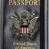 Passport Holder Cover Wallet RFID Blocking Leather Card Case with Vaccine Card Slot Travel Accessories for Women & Men (Black)