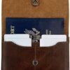 Hide & Drink, Passport Carrier Handmade from Full Grain Leather - Bourbon Brown - Image 5