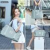 Travel Duffel Bag, Sports Gym Tote Bag, Shoulder Weekender Overnight Bags for Women - Image 7