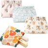 Veki 4Pcs Lipstick Bags Small Cosmetic Bag Travel Shrapnel Makeup Bags Waterproof Large Capacity Key Storage Organizer Case for Women, Portable Goods Mini Inside Purse (Multicolour, Medium)