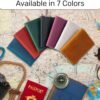 Leather Passport Holder, Handmade Passport Cover with Card and Ticket Slot - Genuine Leather, Elegant Design, Easy Access - Passport Case, Passport Wallet, Passport Holder - Image 9