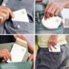 Passport Holder Cover, PU Leather Travel Wallet Case Organizer for Passport, Business Cards, Credit Cards, Boarding Passes (White Wallet) - Image 5