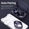 bmanl Wireless Earbuds Bluetooth Headphones 48hrs Play Back Sport Earphones with LED Display Over-Ear Buds with Earhooks Built-in Mic Headset for Workout Black - Image 5