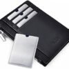 RFID Blocking Sleeve Anti Theft 4 Credit Card & 2 Passport Holder Wallet Pocket - Image 4