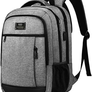 Travel Laptop Backpack, Business Anti Theft Durable Laptop Backpack with USB Charging Port, Water Resistant College Computer Bag Gifts for Men Women Fits 15.6 Inch Notebook