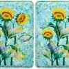 HOTCOOL Passport Holder UPGRADED VERSION Leather Passport Accessories for Women Men Wallet Travel Cover Case, with 11 Pockets, Pen and Pin, RFID Blocking and Elastic Strap, Sunflower - Image 2