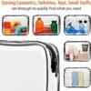 PACKISM TSA Approved Toiletry Bag - Clear Makeup Bag Waterproof Quart Size Bag, Travel Makeup Cosmetic Bag for Women, Carry on Airport Airline Compliant Bag, 3 Pack - Image 5