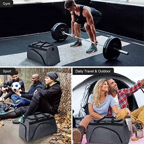 BERTASCHE Gym Bags for Men, 50L Large Gym Bag with Shoe Compartment, Sports Workout Duffel Bag, Travel Duffle Bag for Men and Women, Weekender Overnight Bag - Image 6