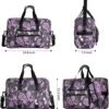 F.FETIVIN Weekender Bag Carry On Bag Travel Duffle Bag Medium Overnight Bag for Women(Purple Paisley) - Image 2