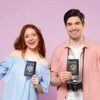 Passport Holder and Card Slot Combo RFID Blocking Leather Travel Passport Wallet for Men and Women US Passport Cover, Blue - Image 5