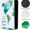 Passport Book Holder,Passport Wallet for Men Mr and Mrs Passport Holder for Women Passport Cover World Map Passport Case for Couples Passport Books Holder - Image 4