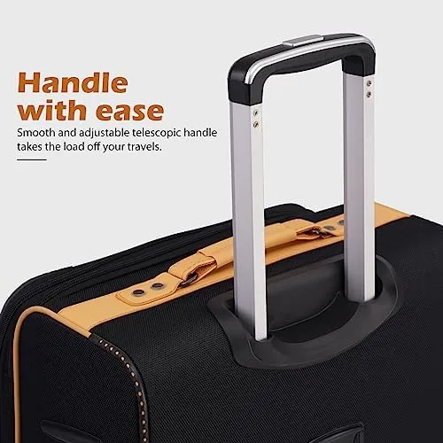 Coolife Luggage 4 Piece Set Suitcase Expandable TSA lock spinner softshell - Image 5