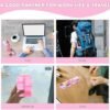 2 Pack DIY Pill Organizer with 175 Pcs Upgraded Pre-Cut Medicine Labels, Foldable Pocket Pharmacy for Travel Daily, Travel Essentials Mini Pill Container 7 Day Pill Case, Pink - Image 3