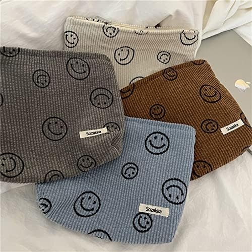 DSDFIDn Velvet Makeup Bag Cosmetic Bag for Women Large Capacity Canvas Makeup Bags Travel Toiletry Bag Accessories Organizer Purse - Image 4