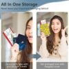 Personalized Vaccination Passport Holder Cute Passionate Passport Wallet Vaccine Card Case Protector Cover RFID Cover for Women Men(Yellow Duck) - Image 7