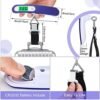 3 Pcs Digital Luggage Scale Portable Hanging Baggage Scale Travel Scale Luggage Weight Suitcase Scale Digital Handheld with Hook Straps Case 110 lb Capacity Weight Scale - Image 2