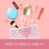 Ziploc Reusable Travel Makeup and Accessory Bag, Great for School or Work - Image 3