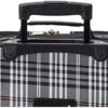 Rockland Fashion Softside Upright Luggage Set, Expandable, Black Plaid, 2-Piece (14/19) - Image 7
