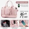Gym Bag LOVEVOOK Travel Duffel Bag with USB Charging Port,Weekender Bags for Women with Shoe Compartment,Carry on Overnight Bag with Toiletry Bag,Hospital Bags for Labor and Deliver - Image 5