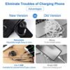Multi Charger Cable Retractable USB Multiple Charging Cord with 2*iOS/Type C/Micro Port Adapter 4 in 1 Fast Charging Compatible Cell Phones Tablets Universal Use(2 Pack-3.3FT) - Image 3
