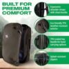 COR Surf Carry On Travel Backpack | NOW with Premium YKK Zippers | Flight Approved Carry On Laptop Backpack with Secret Passport Pockets | The Island Hopper (28L, Army Green) - Image 3