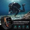 AMAZTIM Smart Watch, 60 Days Extra-Long Battery, 50M Waterproof, Rugged Military Bluetooth Call(Answer/Dial Calls),1.85" Ultra Large HD Display, AI Voice Assistant,Compatible for Android and iOS - Image 5