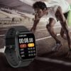 Smart Watch for Men Women Compatible with iPhone Samsung Android Phone 1.69 inch Full Touch Screen IP68 Waterproof Bluetooh Fitness Tracker Heart Rate / Sleep Monitor, Black - Image 4