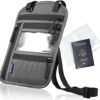 Travel Pouch Neck Wallet Family Passport Holder Organizer Case with RFID Blocking Easy to Conceal Travel Pouch (Clear Passport Cover Inside)