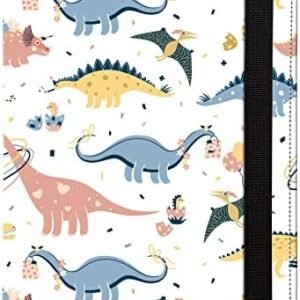 Passport Holder Women,RFID Blocking Travel Wallet,Leather Card Case Travel Document Organizer Credit Card Holder Girl Men (Dinosaur)