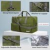 Lucky Travel Duffel Bags 65L, Gym Bag, Travel Bag & Large Duffle Bag for Men, Foldable Overnight Weekender Bags for Women & Men with Adjustable Shoulder Strap, Loden Green - Image 4