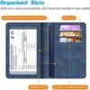 Fintie Passport Holder, Waterproof RFID blocking Cover Case Credit Card Slot, PU Leather Passport Cover Case Travel Essentials for Women Men - Image 2