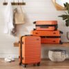 Amazon Basics Expandable Hardside Carry-On Luggage, 20-Inch Spinner with Four Spinner Wheels and Scratch-Resistant Surface, Orange - Image 7
