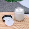 4oz Glass Clear Cosmetic Jars with Black Lids,Empty Small Glass Jars with Inner Liners,Round Travel Sample Container for Cream,Lotion,Ointments,Candle Making,Set of 25 - Image 6