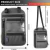 Travel Pouch Neck Wallet Family Passport Holder Organizer Case with RFID Blocking Easy to Conceal Travel Pouch (Clear Passport Cover Inside) - Image 5