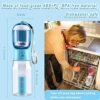 Dog Water Bottle with Food Container & Poop Bag Holder, Travel Water Bowl, Portable Pet Dispenser, Dog Stuff Accessories Items, Puppy Essentials Necessities for Yorkie Chihuahua Walking Hiking - Image 5