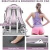DEEGO Women'S Carry On Backpack, Airline Approved Travel Backpack, Personal Item Backpack With Toilet Bag, University Backpack, Waterproof Leisure Weekend Backpack, Purple - Image 6