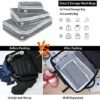 Travel Backpack for Men Women 17 Inch Flight Approved Carry on Backpack Waterproof Large 40L Luggage Daypack Business College Weekender Overnight Laptop Backpack with 3 Packing Cubes, Black - Image 2